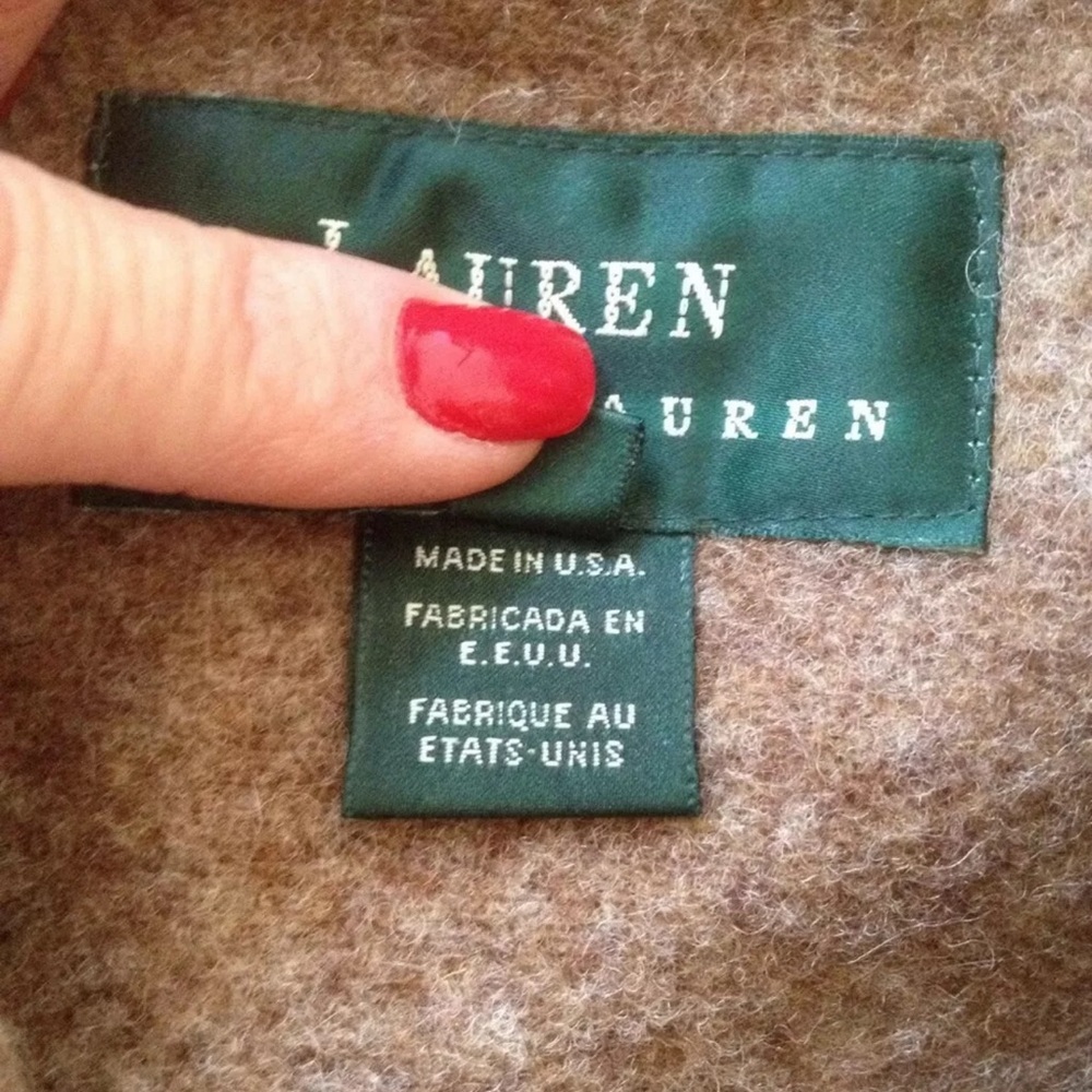 RALPH LAUREN Wool American Indian Blanket Hudson Bay Style Jacket M Made in USA - Picture 6 of 12